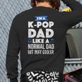 K-Pop Dad Korean Music Lover Long Sleeve T-Shirt Back Print