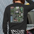 Kid Play Cars On Dad Back Race Track Mat Fathers Day Long Sleeve T-Shirt Back Print