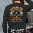 Labrador Retriever Dad Black Lab Dad Long Sleeve T-Shirt Back Print