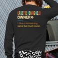 Lagotto Romagnolo Vintage Retro Dog Mom Dad Long Sleeve T-Shirt Back Print