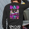 Let's Roll Dad Of The Birthday Girl Roller Skate Birthday Long Sleeve T-Shirt Back Print