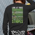 Look At Those Stripes Lawn Mowing Dad Lawn Mower Small Long Sleeve T-Shirt Back Print