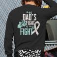 Lung Cancer Dad Ribbon Long Sleeve T-Shirt Back Print
