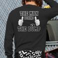The Man Behind The Bump Baby Shower Shirts For Mom And Dad Long Sleeve T-Shirt Back Print The Man Behind The Bump Baby Shower Shirts For Mom And Dad Long Sleeve T-Shirt Back Print