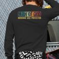 Man Of God Husband Dad Protector Christian Faith Fathers Day Long Sleeve T-Shirt Back Print