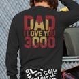 Marvel Iron Man Dad I Love You 3000 Text Fill Father's Day Small Long Sleeve T-Shirt Back Print Marvel Iron Man Dad I Love You 3000 Text Fill Father's Day Small Long Sleeve T-Shirt Back Print
