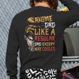 Men Anime Father's Day Anime Dad Except Way Cooler Long Sleeve T-Shirt Back Print