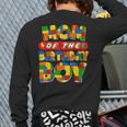 Mom And Dad Birthday Boy Building Bricks Family Party Decor Long Sleeve T-Shirt Back Print