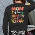 Mom And Dad Birthday Girl Matching Family Party Decorations Long Sleeve T-Shirt Back Print