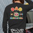 Mom And Dad Of The Birthday Girl Melon Family Matching Long Sleeve T-Shirt Back Print