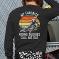 Motorcycle Dad Dirt Bike Shirt Motocross Riding Buddies Long Sleeve T-Shirt Back Print