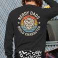 Nerdy Dads Build Character RPG Gaming Father's Day For Dad Long Sleeve T-Shirt Back Print Nerdy Dads Build Character RPG Gaming Father's Day For Dad Long Sleeve T-Shirt Back Print