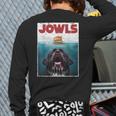 Newfoundland Dog Newfie Lab Jowls Burger Dog Mom Dad Long Sleeve T-Shirt Back Print
