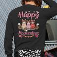 Norwegian Forest Cat Happy Meowentines Valentine Dad Mom Long Sleeve T-Shirt Back Print