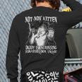 Not Now Kitten Daddy Increasing Shareholder Value Alpha Wolf Long Sleeve T-Shirt Back Print