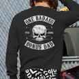 One Badass Bonus Step Dad Birthday Stepdad Long Sleeve T-Shirt Back Print