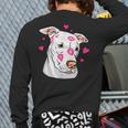 Pitbull Love Pitbull Moms Dads Long Sleeve T-Shirt Back Print