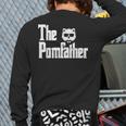 The PomFather Pomeranian Dog Dad Shirt Men Long Sleeve T-Shirt Back Print