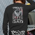 Proud Air Force Dad Shirt Military Family Fathers Day Long Sleeve T-Shirt Back Print