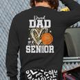 Proud Dad Of A 2026 Senior Basketball Graduation Leopard Long Sleeve T-Shirt Back Print