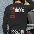 Proud Dad Of Class Of 2026 Graduate Long Sleeve T-Shirt Back Print