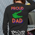 Proud Dad Of A Gator Unique Idea For Fathers Day Long Sleeve T-Shirt Back Print