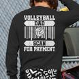 Proud Volleyball Dad Father's Day Long Sleeve T-Shirt Back Print