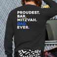 PROUDEST BAR MITZVAH DAD EVER Jewish BOY Celebration Long Sleeve T-Shirt Back Print