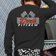 Race Car Birthday Party Racing Family Dad Pit Crew Long Sleeve T-Shirt Back Print Race Car Birthday Party Racing Family Dad Pit Crew Long Sleeve T-Shirt Back Print