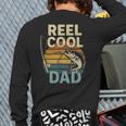 Reel Cool Dad Fathers Day Fishing Outdoors Long Sleeve T-Shirt Back Print