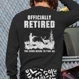 Retirement 2025 Retire Deer Hunting Retired For Dad Long Sleeve T-Shirt Back Print