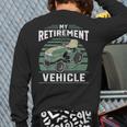 My Retirement Vehicle Riding Lawn Mower Retro Dad Long Sleeve T-Shirt Back Print