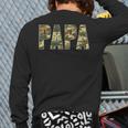 Retro Camo Hunting Papa Old Camo Dad Father’s Day Daddy Long Sleeve T-Shirt Back Print
