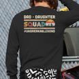 Retro Dad Daughter Squad Unbreakable Bond Father Daughter Long Sleeve T-Shirt Back Print