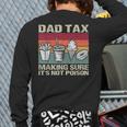 Retro Dad Tax Making Sure It's Not Poison Father's Day Long Sleeve T-Shirt Back Print