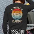 Retro Dungeon Daddy Fathers Day Long Sleeve T-Shirt Back Print