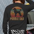 Retro Poodle Dad Dog Owner Pet Poodle Father Long Sleeve T-Shirt Back Print Retro Poodle Dad Dog Owner Pet Poodle Father Long Sleeve T-Shirt Back Print