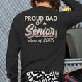 Retro Proud Dad Of a Senior Class Of 2026 Senior Dad 2026 Long Sleeve T-Shirt Back Print