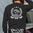 Rhodesian Ridgeback Dad With Banner And Ear Wreath Long Sleeve T-Shirt Back Print