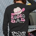 Rodeo Dad Pink Cowgirl 1St Birthday Family Matching Long Sleeve T-Shirt Back Print