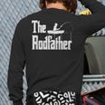 The Rodfather Fishing Dad Long Sleeve T-Shirt Back Print