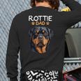 Rottie Dad Rottweiler Dog Long Sleeve T-Shirt Back Print Rottie Dad Rottweiler Dog Long Sleeve T-Shirt Back Print