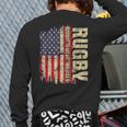 Rugby Blood Sweat Bruises Rugby Player Coach Dad Mom Long Sleeve T-Shirt Back Print