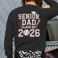 Senior Dad Class Of 2026 Graduate Baseball 2026 Graduation Long Sleeve T-Shirt Back Print