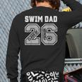Senior Swim Dad 2026 Swimmer Swim Dad Senior Class Of 26 Long Sleeve T-Shirt Back Print