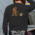 Shih Tzu Bigfoot Dog Walking Mom Dad Kids Long Sleeve T-Shirt Back Print Shih Tzu Bigfoot Dog Walking Mom Dad Kids Long Sleeve T-Shirt Back Print