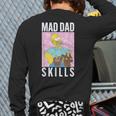 The Simpsons Father's Day Mad Dad Skills Homer Poster Long Sleeve T-Shirt Back Print