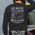 Skeleton No More Mr Nice Guy Meme Men Dad Papa Long Sleeve T-Shirt Back Print