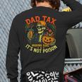 Skeleton Papa Halloween Dad Tax Making Sure Not Poison Long Sleeve T-Shirt Back Print
