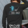 Ski Dad Winter Sports Skiing Father Long Sleeve T-Shirt Back Print